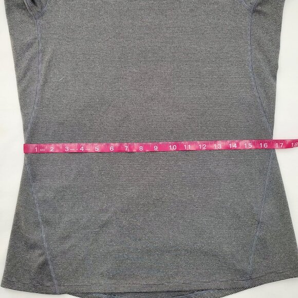 REI Women's Activewear Striped Long Sleeve Crew Top Gray Size Medium - Picture 8 of 10